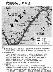 虎跳峽遊覽圖