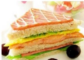三文魚火腿三明治 三文魚火腿三明治