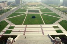 在蒲河校區圖書館上俯瞰