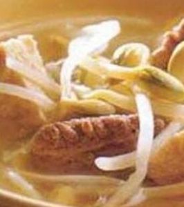 合歡花豬肝牛肉湯