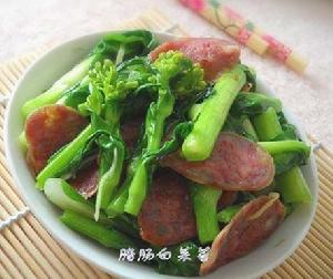 臘腸白菜苔 臘腸白菜苔