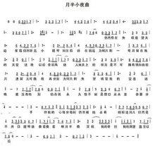 《月半小夜曲》簡譜