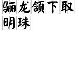 驪龍頷下取明珠 驪龍頷下取明珠