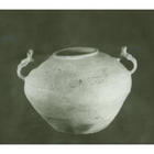 西漢原始瓷獸耳罐 西漢原始瓷獸耳罐
