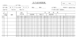 基本生產成本明細賬 基本生產成本明細賬