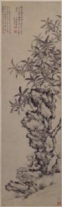 明王谷祥花卉圖軸