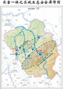 長吉一體化區域生態安全螢幕障圖