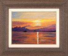 黃昏&middot;有燈塔的海