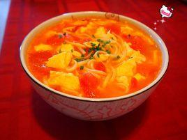 西紅柿雞蛋熱湯麵 西紅柿雞蛋熱湯麵