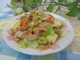 杏鮑菇炒洋白菜 杏鮑菇炒洋白菜