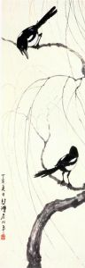 徐悲鴻柳枝喜鵲圖軸 徐悲鴻柳枝喜鵲圖軸