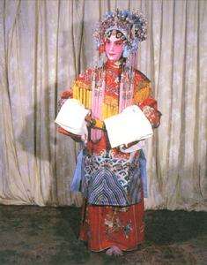 彩繡紅色女蟒袍 彩繡紅色女蟒袍