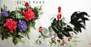 王世軍國畫作品雞