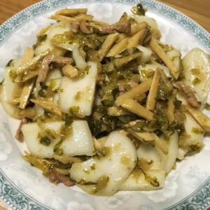 筍絲雪菜炒年糕 筍絲雪菜炒年糕