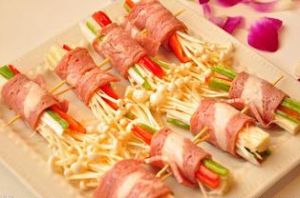 金針羊肉卷 金針羊肉卷