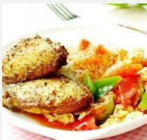 泰式咖喱烤翅飯 泰式咖喱烤翅飯