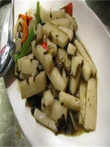 橄欖菜炒山藥 橄欖菜炒山藥