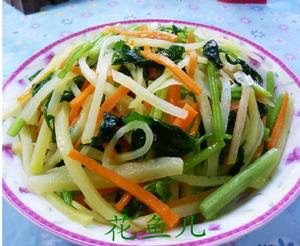 胡蘿蔔香芹土豆絲 胡蘿蔔香芹土豆絲