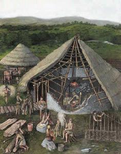 （圖）中石器時代人類生活環境復原圖