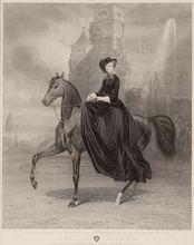 茜茜在波森霍芬城堡的騎馬畫像，1853年
