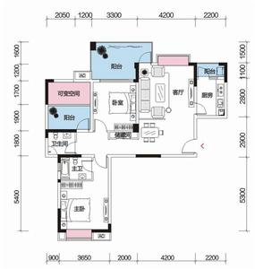 景茂城果戶型圖