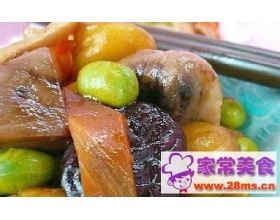 三夏紅柿香菇炒肉 三夏紅柿香菇炒肉