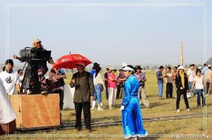 《胡楊女人》拍攝現場
