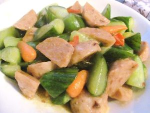 雞蛋火腿拌黃瓜 雞蛋火腿拌黃瓜