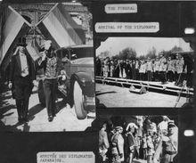 日本軍人到張作霖弔唁現場（歷史照片）