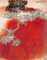 紅岩圖軸 紅岩圖軸