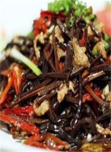 木耳炒蕨菜