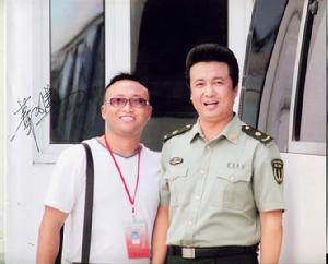 華政雙與著名男高音歌唱家趙景春