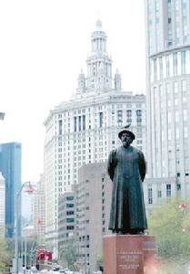 曼哈頓的林則徐銅像