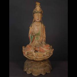 北宋彩塑泥觀音菩薩坐像