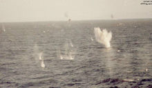 超低空掠海攻擊的阿根廷 A-4 天鷹
