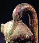 彩繪雁魚銅燈 彩繪雁魚銅燈