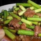 蒜苔炒醬肉 蒜苔炒醬肉