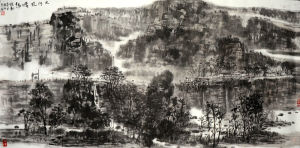 虞觀翔畫作 杭州湘湖畫院