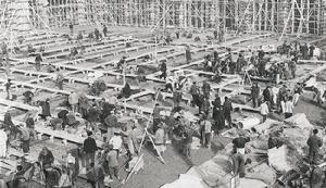 人民積極投身大會堂的建設