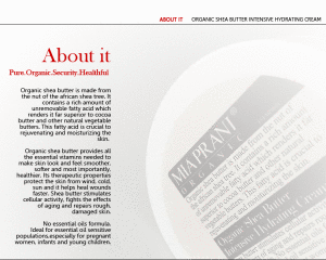 MIAPRANI ORGANIC乳木果霜