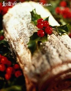 聖誕節木頭形蛋糕