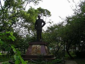 角板山公園的領袖銅像