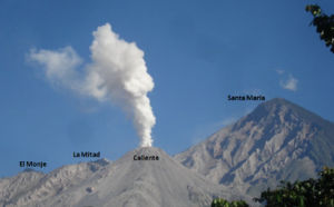 聖瑪利亞火山以及聖地亞古多複合體的幾個火山口