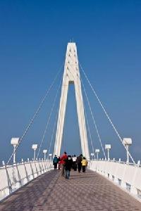 台灣台北淡水漁人碼頭情人橋