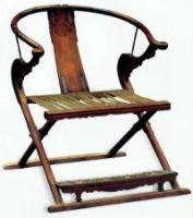 元黃花梨圈背交椅 元黃花梨圈背交椅