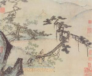 馬遠的《倚松圖》