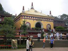 峨眉十景·白水秋風·萬年寺