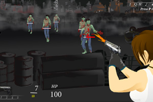 猛女彈雨滅殭屍