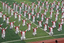 北師大新余附校學生集體運動