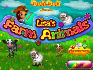 麗莎餵養農場動物